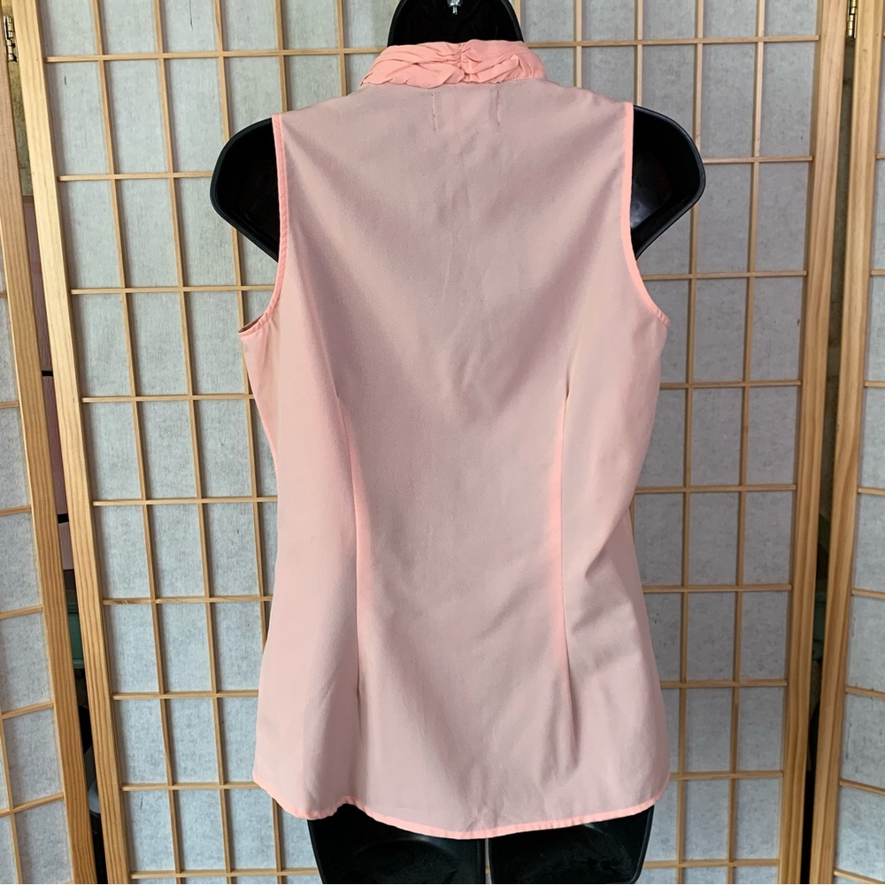 Cynthia Rowley Peach Pink Sleeveless Blouse - Picture 7 of 7